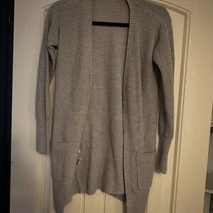 No Boundaries Light Gray Cardigan Sweater